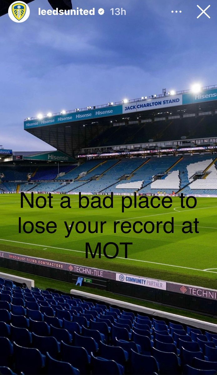 _bgrace's tweet photo. Well played Leeds https://t.co/721E2Aqz9k
