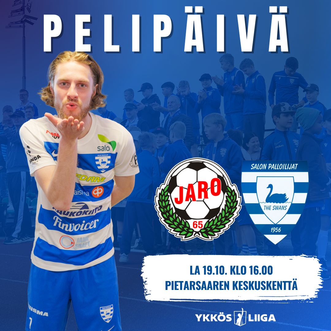 𝐊𝐚𝐮𝐝𝐞𝐧 𝐯𝐢𝐢𝐦𝐞𝐢𝐧𝐞𝐧 𝐩𝐞𝐥𝐢𝐩𝐚̈𝐢𝐯𝐚̈!  🤜 

Joutsenlauma viettää tänään pitkän kaavan mukaan kauden viimeistä pelipäivää joka pelataan Pietarsaaren keskuskentällä.🎯 

<a href="/ykkosliiga/">Ykkösliiga</a>