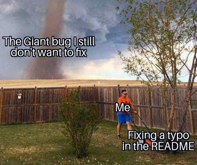 Fixing the README that nobody reads 😂🤭