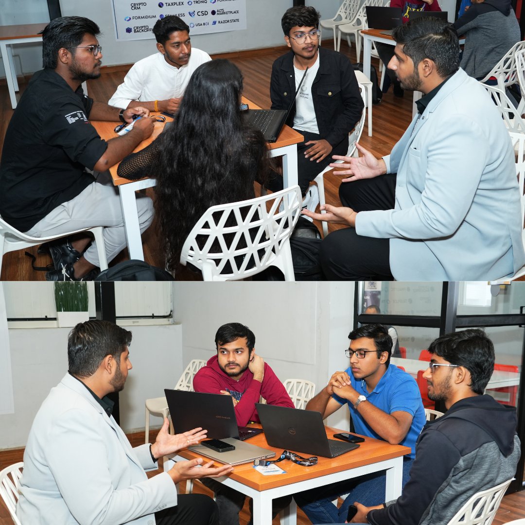 Formidium's tweet image. 12:00 PM - Bengaluru- Understanding the vision of participants behind their projects before they actually enter the coding phase!!

#Formidium#SeamlessAI&amp;amp;Blockchain#Hackathon#Bengaluru#Coding#InnovationInAction