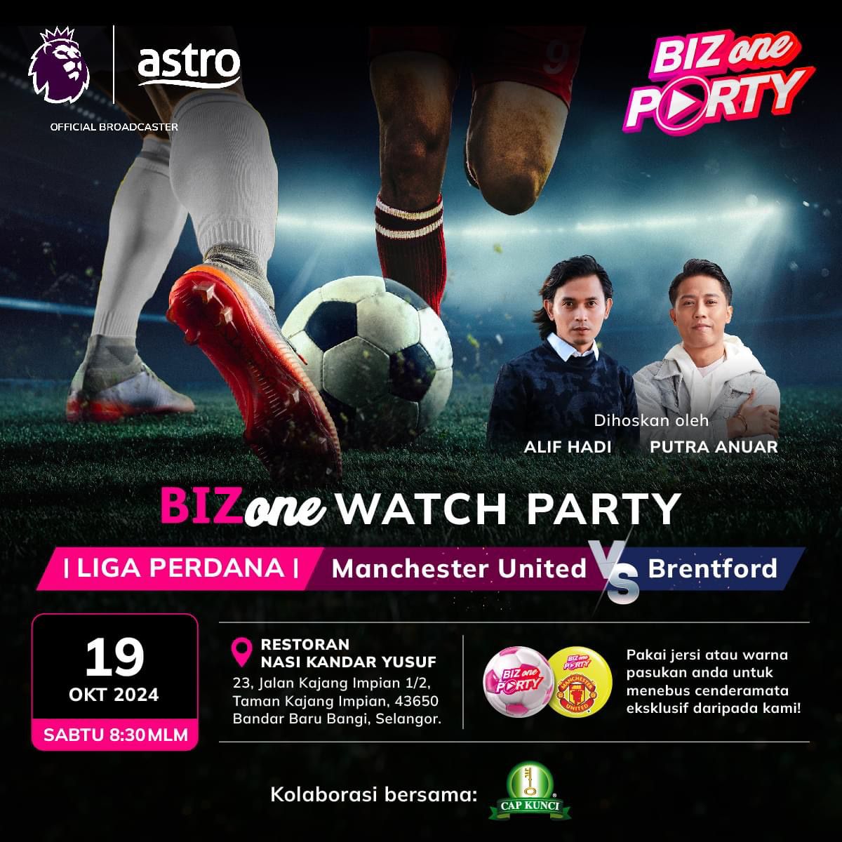 astroonline's tweet photo. @mhznsr @stadiumastro Hi there! Unfortunately, we don’t have the list available at the moment. However, we’d love for you to join us tonight at the #BizOne #WatchParty! For all the details, check out the attached poster. Looking forward to seeing you there 😉. ^Aida https://t.co/GkEc3MbVzN