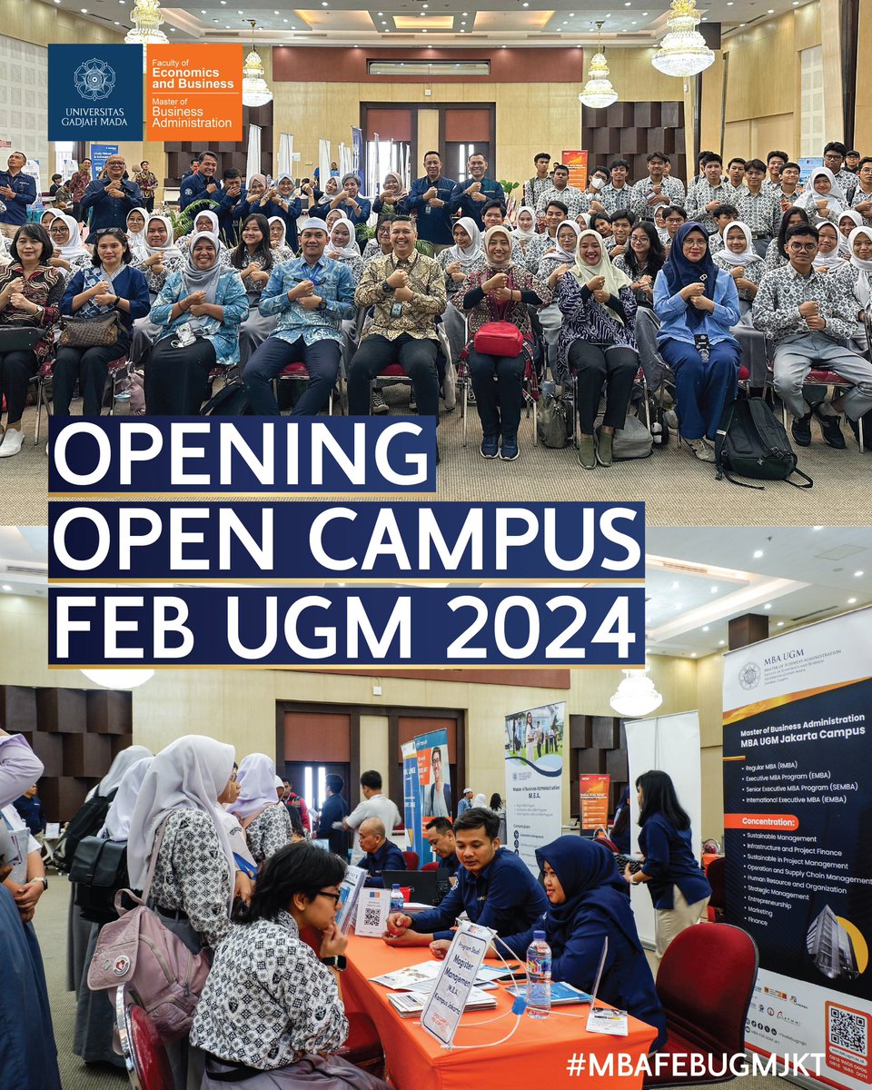 mbafebugmjkt's tweet image. Halo MBA Leaders! 

Kamis (17/10) kemarin Opening Open Campus FEB UGM 2024, di awali pembukaan oleh Wakil Dekan FEB UGM bidang Akademik dan Kemahasiswaan, Bapak Bayu Sutikno, S.E.,M.S.M., Ph.D.

#OpenCampusFEBUGM2024
#FutureLeadersStartHere
#FEBUGM
#InnovateCollaborateInspire