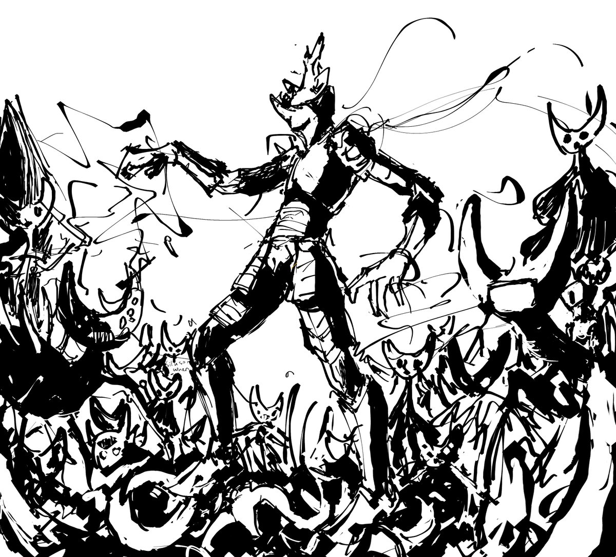 lumin0ise's tweet image. Hylics sketch doodle stuff....
#hylics #hylics2 #absentmoon