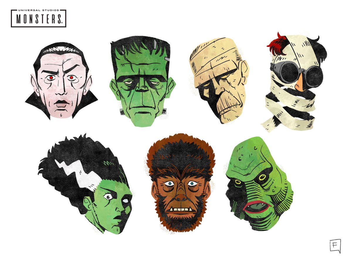 ferranteartes's tweet image. some spooky dudes