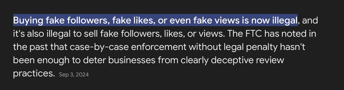 Anniebanananie1's tweet image. Think I found the reason for yesterdays purge.

FTC  made  it illegal to buy fake follows/likes on SM accounts if you run the account as a business type set up, punishable by large fines.
Looks like those blue checks just wasted $ on bot farms for nothing 😂
#ThePurge #BotPurge
