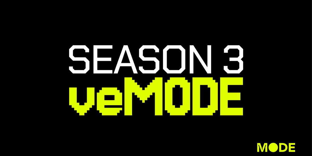 JakeCryptoNFTs's tweet photo. 🗣️Mode's Season 3: A New Era of DeFi Governance #Airdrop #Bullrun #CryptoNews @modenetwork 

Season 3 is here, and it's packed with exciting updates and innovations.

But first, let's see what Mode achieved in season 2:

➨ $386 million in Total Value Locked (TVL)
➨ 48 million on-chain transactions
➨ 620,000 active wallets
➨ 100+ ecosystem integrations with big names like Chainlink, Balancer, Velodrome, Beefy and more.

These milestones demonstrate vibrant community engagement and solidify Mode as a key player in the DeFi landscape.

What’s Next? Enter Season 3

Starting right after Airdrop 2, Season 3 promises to take things to the next level with:

➱ veMODE Staking: Stake your MODE tokens to earn voting power and influence the direction of the ecosystem.

➱ $2 Million in Incentives: Participate in governance and earn rewards for your contributions.

➱ AIFi Integration: Prepare for the integration of AI agents into Mode's governance system.

➱ Enhanced Flexibility: Enjoy more freedom and control over your participation with the new staking model.

👀What's New in Season 3?

☑ Staking, Not Locking: No long-term commitments required.

☑ Exponential Voting Power: The longer you stake, the more influence you have.

☑ Protocol Voting: Vote for the protocols you want to see rewarded.

☑ Bribe Markets: Participate in transparent bribe markets to influence voting outcomes.

Why Participate in Season 3?

➜ Earn Rewards: Stake veMODE and earn incentives for your participation.

➜ Community-Driven Governance: Season 3 empowers users to have a direct say in the future of Mode.

➜ AI Integration: Mode is at the forefront of AI-powered DeFi, and Season 3 will see further advancements in this area.

With all this momentum and innovation, now is the time to be  bullish on Mode as we step into Season 3 and prepare for the next bull market.