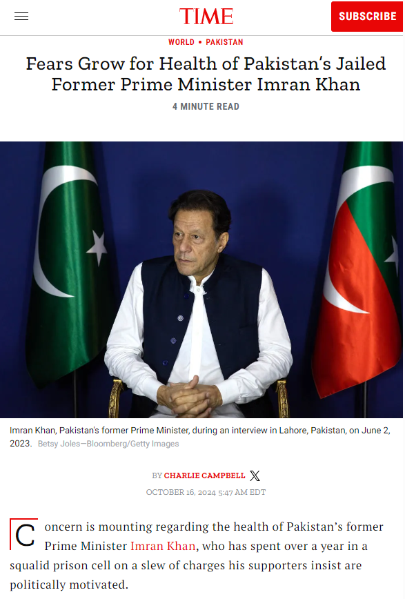 MichaelKramSK's tweet image. I am concerned by the treatment of former Pakistani Prime Minister Imran Khan in prison, in particular the violation of the court order permitting visits by his doctor, and the refusal to allow visits by his family.

#ImranKhan deserves to be treated with dignity!  #PTICanada