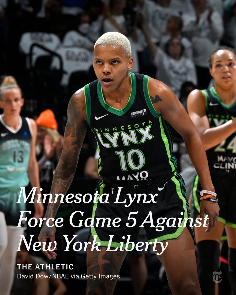 From <a href="/TheAthletic/">The Athletic</a>: 

Needing a win to save their season, the Minnesota Lynx held on for a 82-80 win over the New York Liberty in Game 4 of the WNBA Finals. nyti.ms/3YjFwFQ