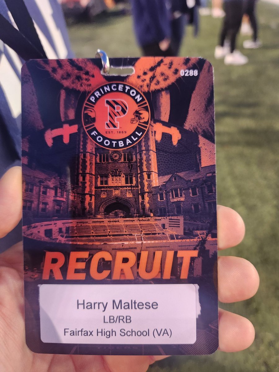 Had an amazing game day visit with <a href="/PrincetonFTBL/">Princeton Football</a>.  Thank you to the coaches and staff for the hospitality, looking forward to coming back soon!