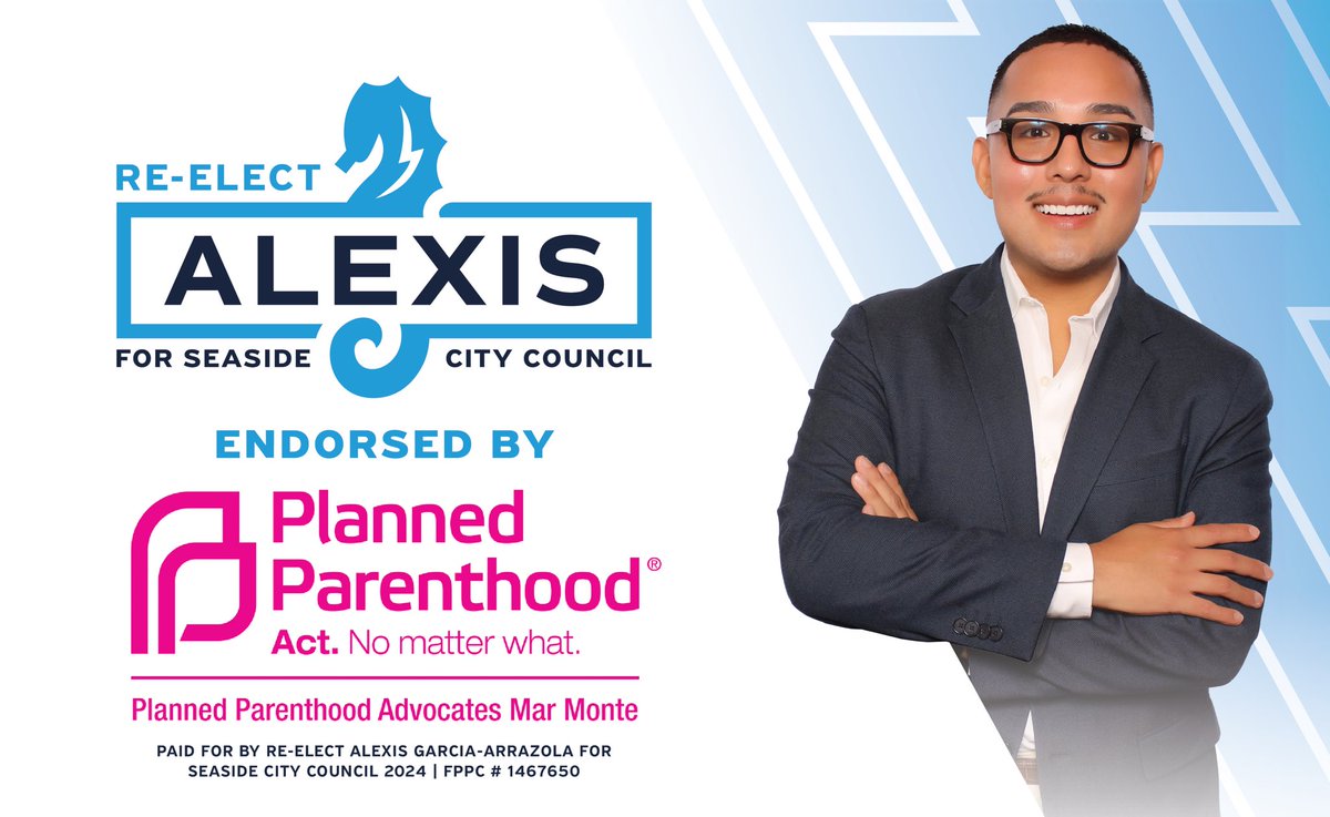 Honored to be endorsed by <a href="/PPMarMonte/">Planned Parenthood</a> , one of the largest affiliates providing essential services to our residents. 

After Roe v. Wade was overturned, I introduced a resolution to make Seaside a Reproductive Freedom City, because everyone deserves access to health care!