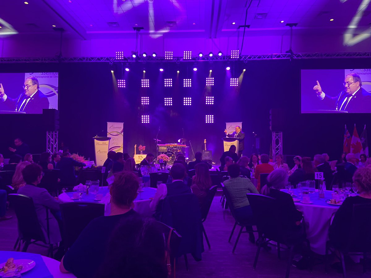 Au Congrès annuel de <a href="/MonAssemblee/">Mon Assemblée</a>, le thème de la jeunesse a été évoqué plusieurs fois, ce qui s’est aussi reflété dans les prix décernés lors du gala, vendredi soir ⚜️🟢➡️onfr.tfo.org/lafo-celebre-l…  
#onfr #francophonie