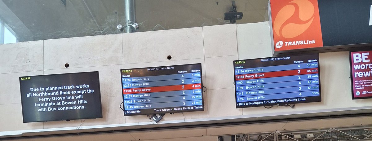 RodBrock007's tweet photo. Another glorious weekend of track closures. A long bus rise awaits many. Except those going to #FernyGrove. Wonder how #50CentFares are going to cover that? And who will feather their nest?
#Queensland #qldpol @SpambotX @MarcusSaltmarsh @QBCCIntegrity @QbccSecrets https://t.co/ieHDfYAf00