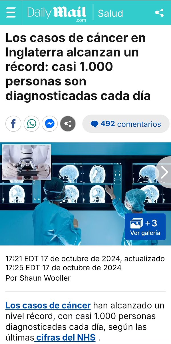 ALEGRA1988's tweet photo. Con razón están hablando por ☎️ para ofrecer seguro oncológico y te dicen que porque el cáncer está en su apogeo
"Miles están siendo diagnosticad@s con formas raras y agresivas de cáncer cada 24 hrs según cifras del NHS.👇
https://t.co/30uxBV0DVX
#todoNormal
#ElCambioClimatico💉 https://t.co/nfBbDA2Bb2