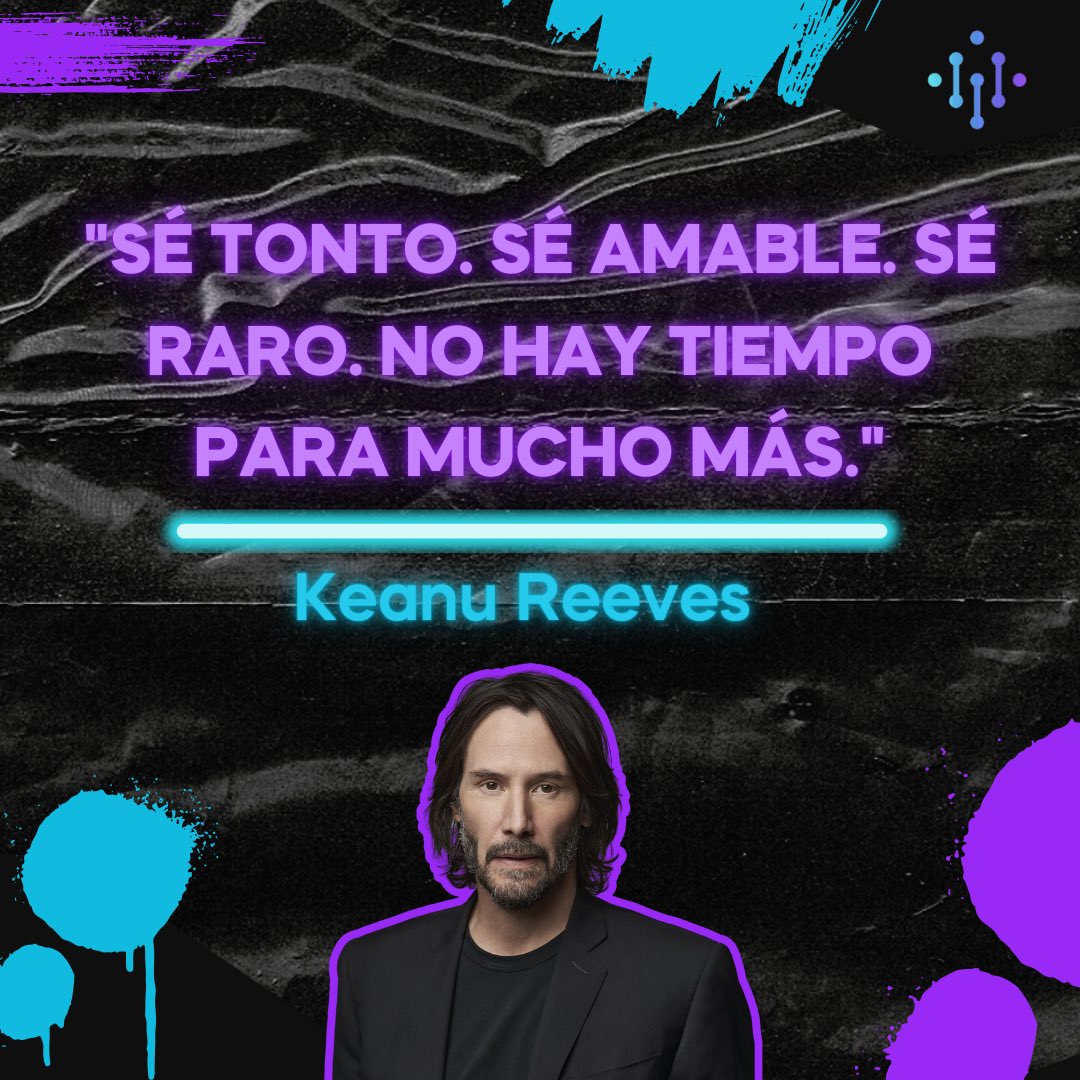 MetaMetricsMx's tweet photo. 🔏 El actor #KeanuReeves encabeza la #FraseGeek ✨ de hoy con este interesante mensaje 💬
#quotes #cine #movie #legends #films #johnwick #matrix https://t.co/RlbkcBOzHP