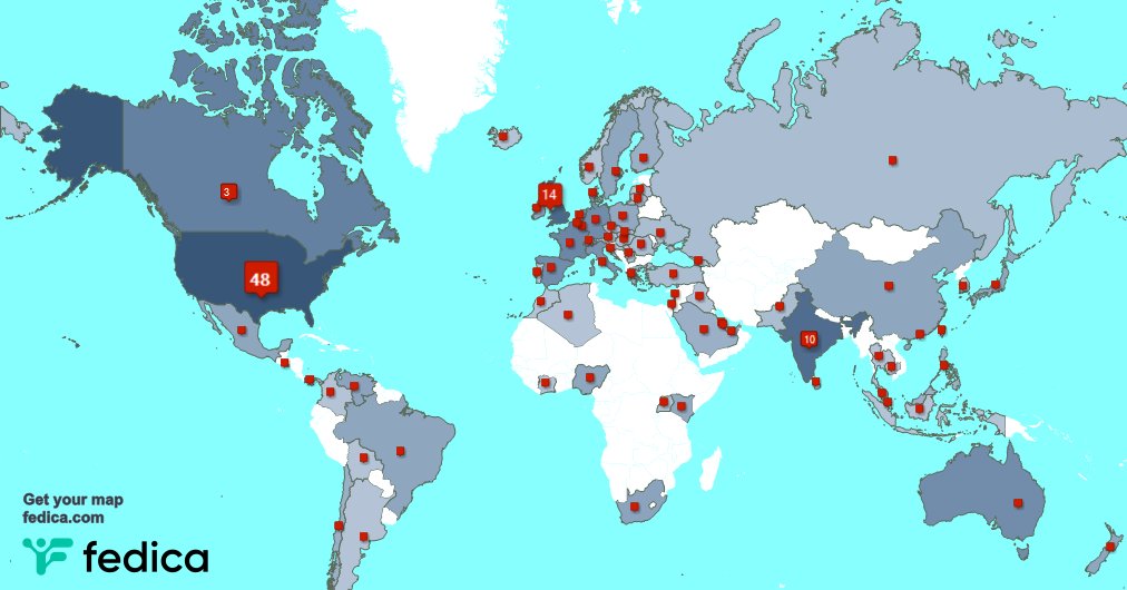 I have 10 new followers from India 🇮🇳, USA 🇺🇸, and more last week. See fedica.com/!bhaggu