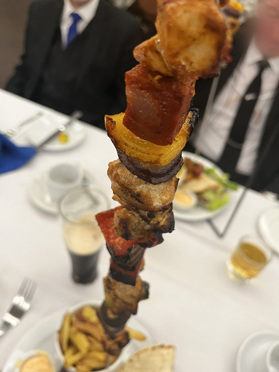 ASLodge3469's tweet photo. We are proud to announce the return of the season. What better way to kick things off with a Swinging Kebab ! https://t.co/DIRcVJKkjB
