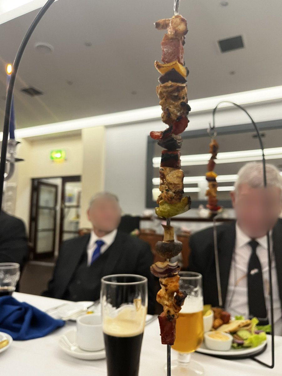 ASLodge3469's tweet photo. We are proud to announce the return of the season. What better way to kick things off with a Swinging Kebab ! https://t.co/DIRcVJKkjB