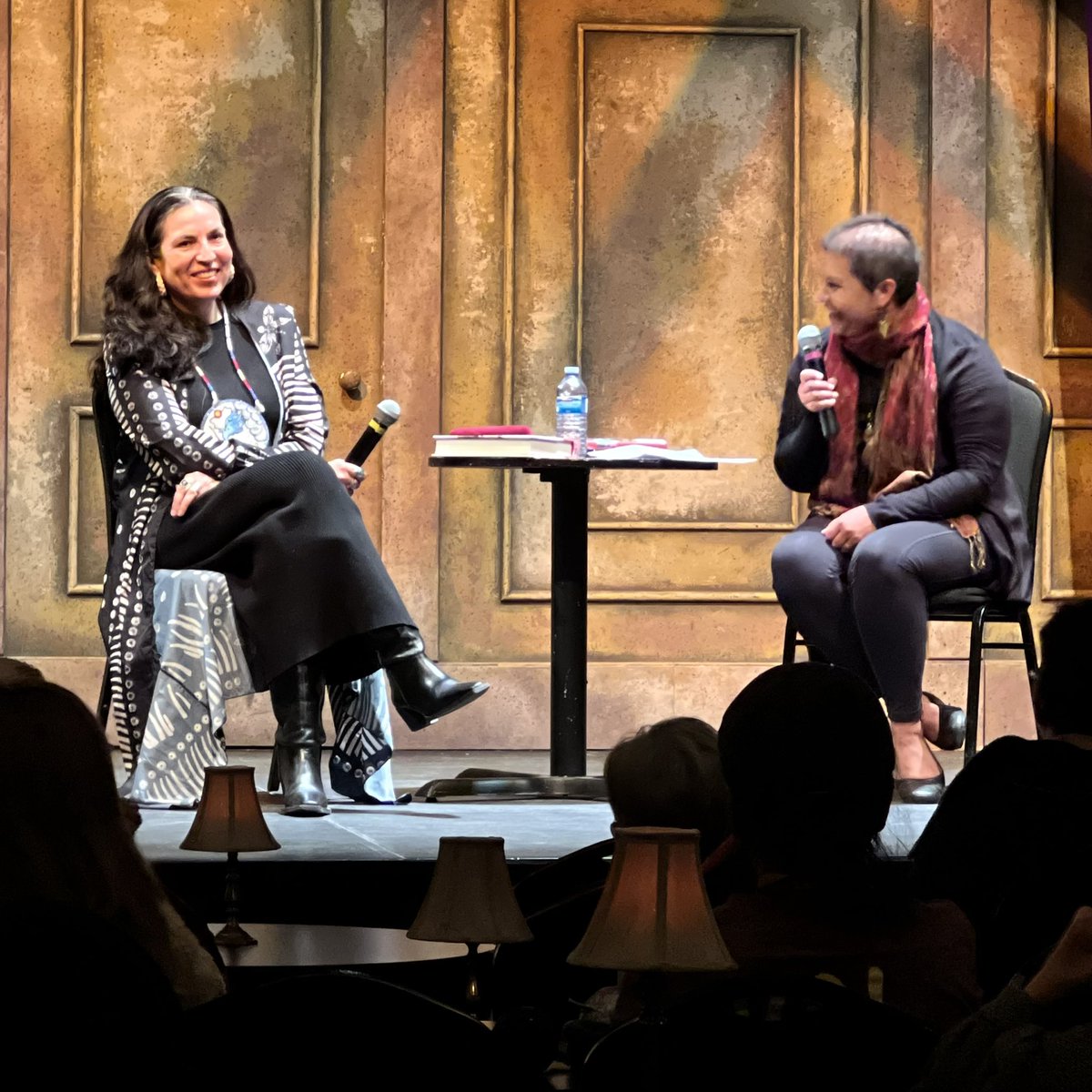 “If you’re a First Nations person, you’re at the mercy of whoever wrote it down,” Tanya says, describing the challenge of working through historical records. <a href="/TanyaTalaga/">Tanya Talaga</a> #LitFest2024
