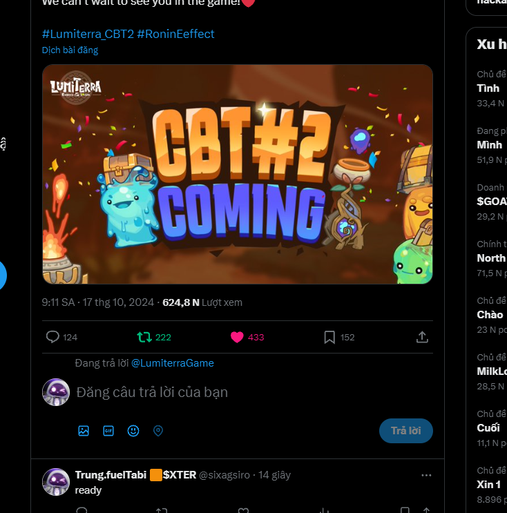 sixagsiro's tweet photo. @congquan9878 @NamLong_DAO @LumiterraGame @NFTdotVN 0x9940b334CFF43B86199bbD793Db5C0f9d689E7aC https://t.co/HhEkUHqMVO