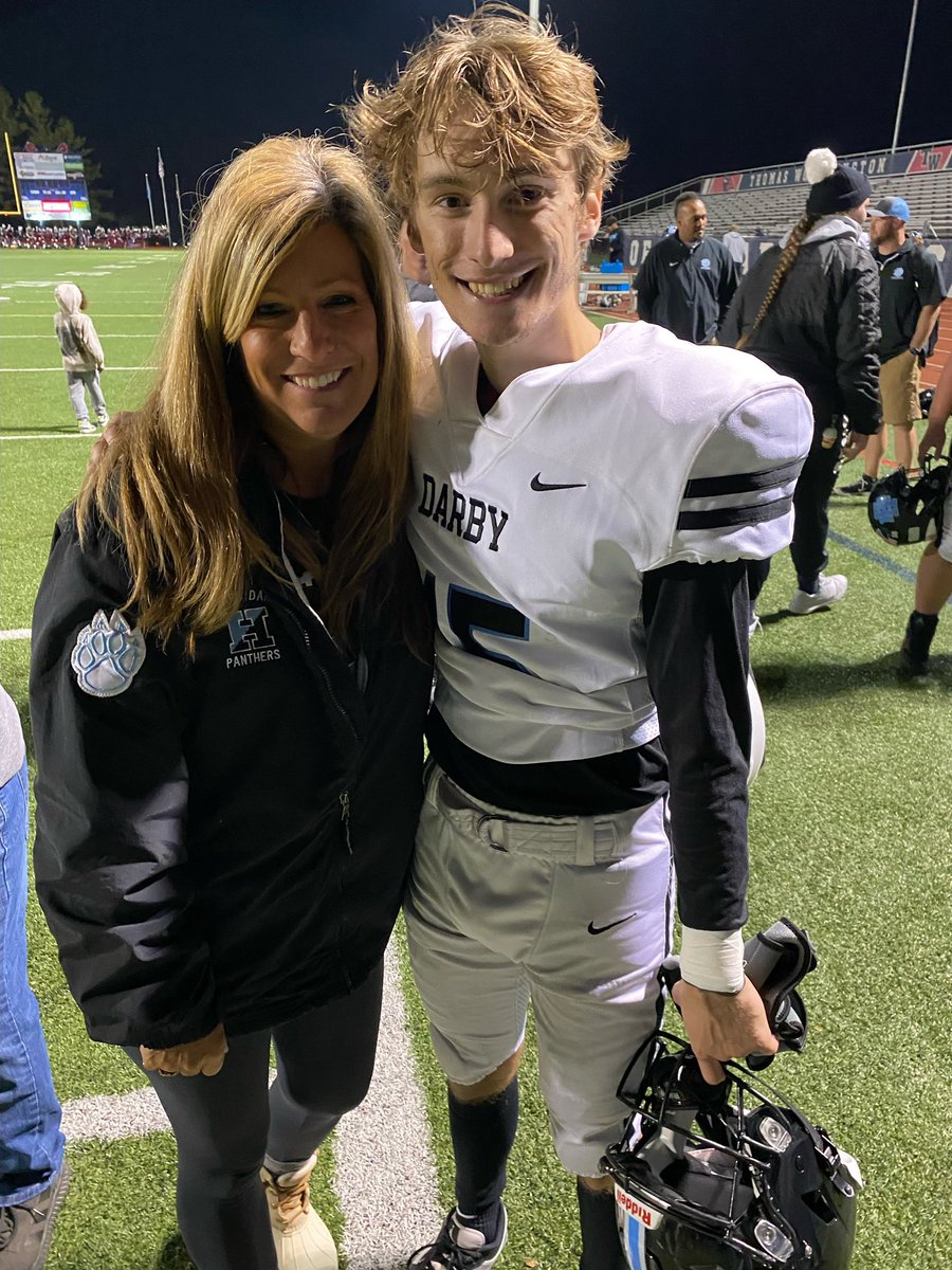 HookedOnLively's tweet photo. Darby with a WIN tonight!! They never gave up this season when the light at the end of the tunnel was barely a speck. 

Special shout out to @sage_kean who played Quarterback, Safety, Kick Off team (prevented a touchdown), Holder, and Punter. Way to give it your all Champ!! https://t.co/fkBZ3yGiKD