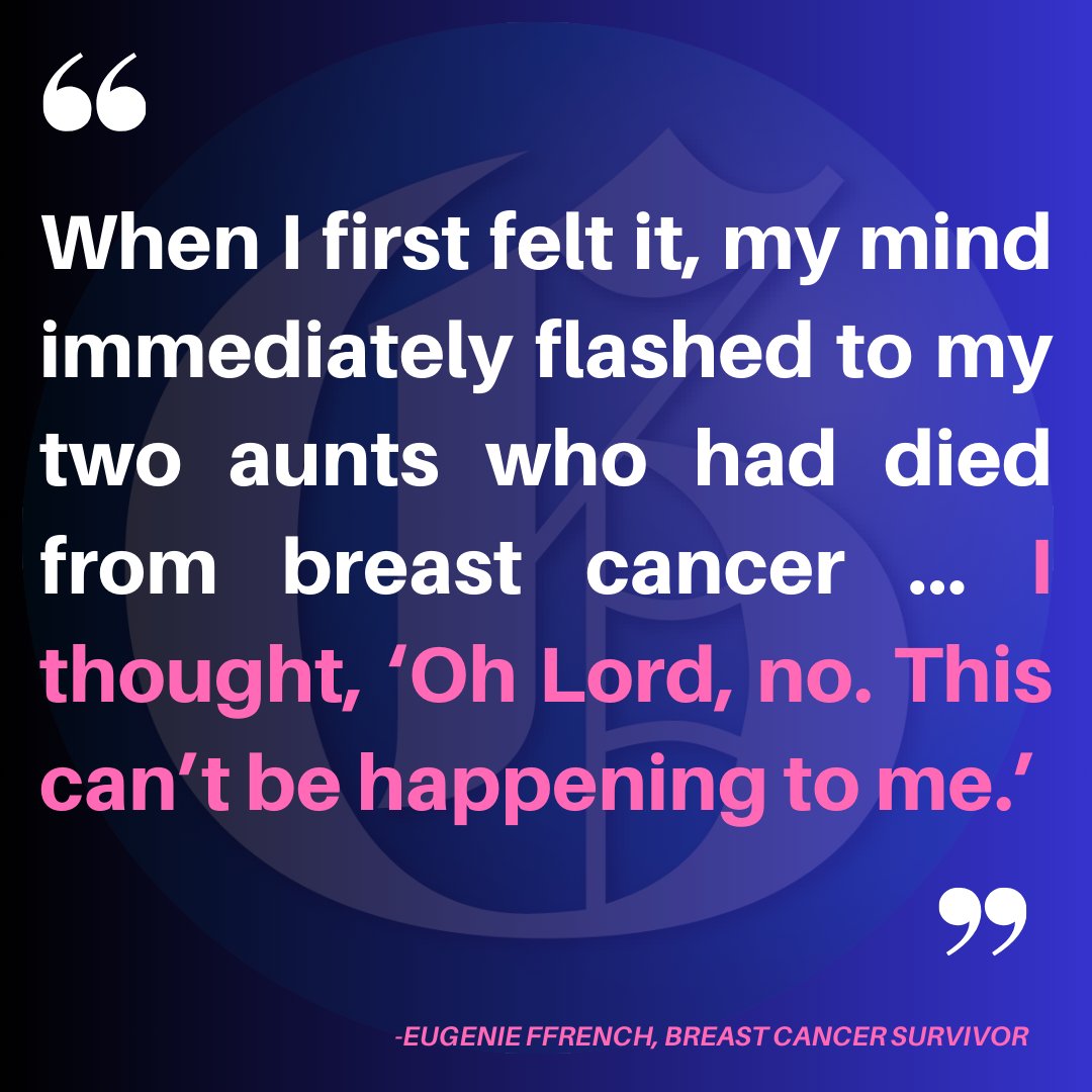JamaicaGleaner's tweet photo. In 2003, as Eugenie Ffrench lay in bed, an unexpected moment would alter the course of her life forever. With a passing touch, her hand grazed over her right breast, and there it was – a thickening that felt out of place. 

Read more: https://t.co/FxOnEgdWIr #GLNRLifestyle https://t.co/VUpeHKkqc2
