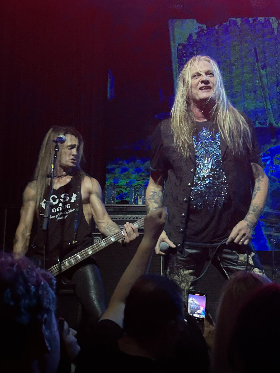 roberta666's tweet photo. Last Saturday night I had the privilege of meeting my Rock God @sebastianbach  I teared up a bit, because from the age of 15 this God has been my crush. I named my son after him. My life is complete. And he puts on one helluva show.    #bucketlist #dreamscometrue https://t.co/KXqRn4L66y