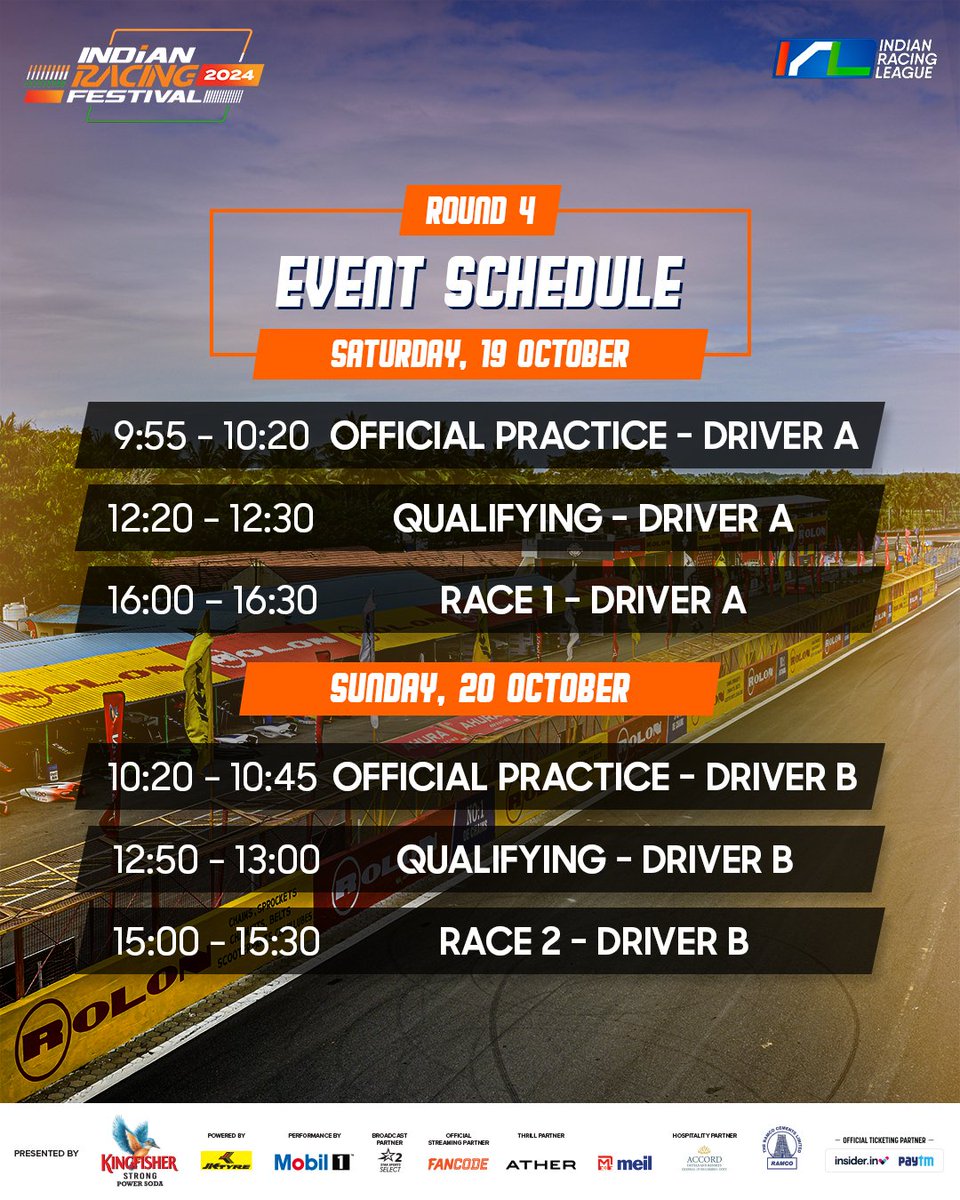 Irlofficial1's tweet photo. Coz missing a lap at Kari isn't in anyone's plans! 🤩⏰
#IndianRacingFestival #IndianRacingLeague #KariMotorSpeedWay #MotorSports https://t.co/I2yX8YY3jk