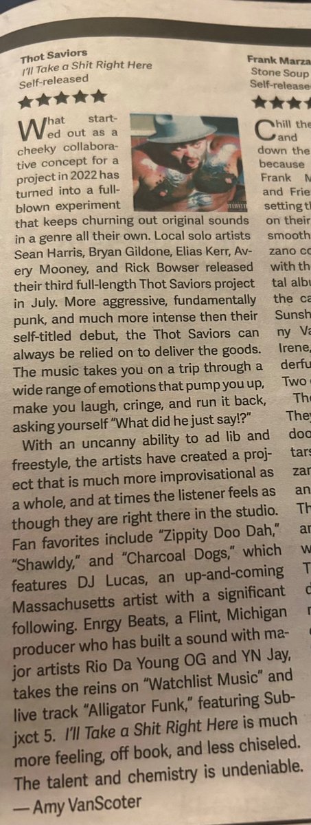 SeanUnDeux's tweet photo. lol can’t believe they put the cover art in the paper 😭 https://t.co/oBrP4UNlLo