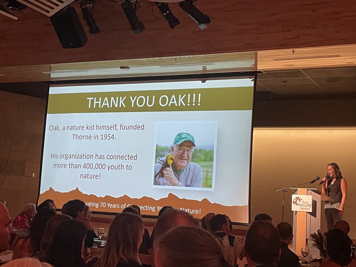 Elise4BoCo's tweet photo. Congrats to the amazing Oak Thorne &amp; @ThorneNature Experience for 70 impactful years connecting kids to nature and growing the next generation of earth stewards! And thanks to Keith Desrosiers for 15 transformational years as Executive Director! https://t.co/FSQu4dqmdP