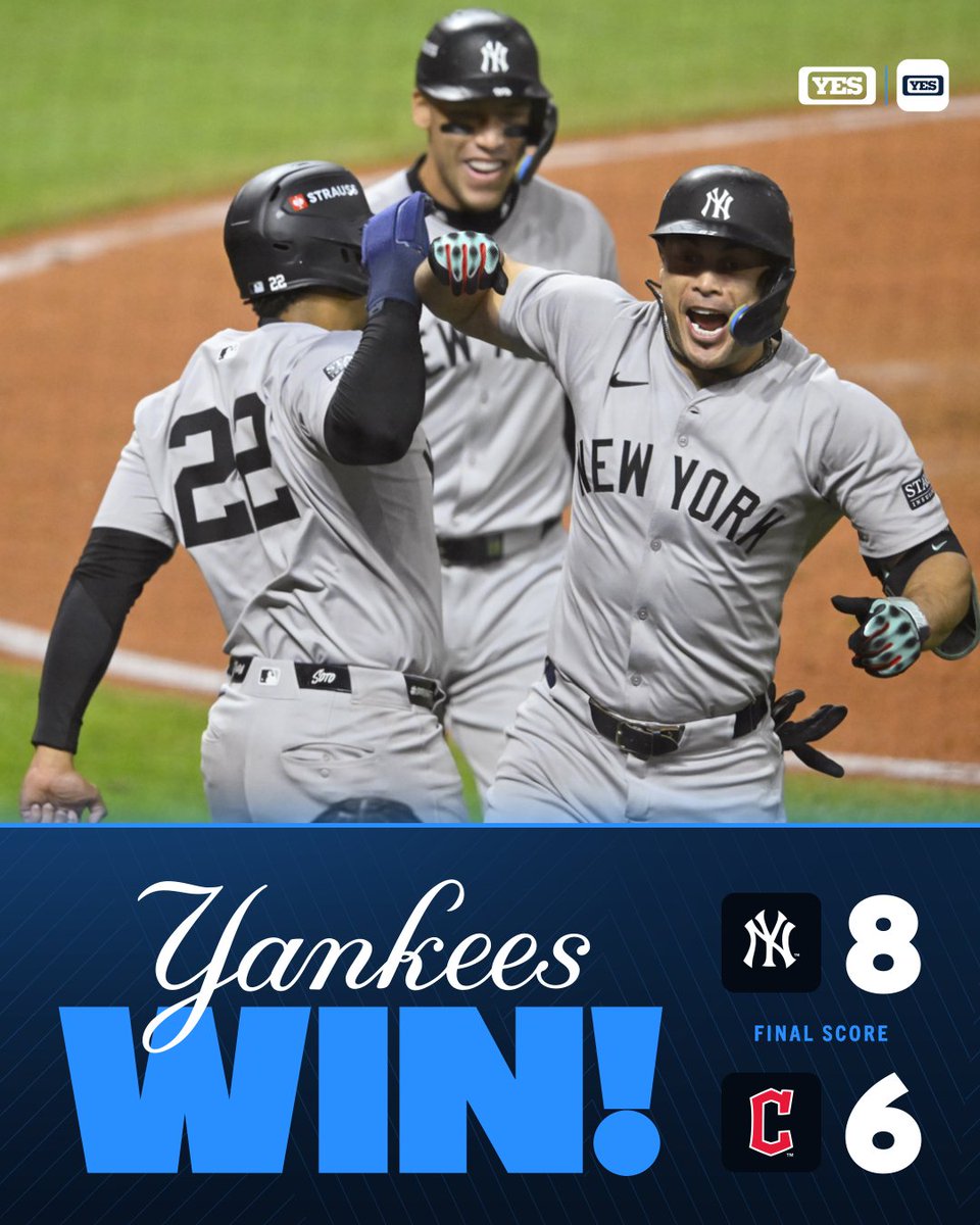 YANKEES WIN GAME 4! 🗽

Tune in to the Postgame Show next on YES, the YES App, and The Gotham Sports App: bit.ly/3plg8Ou
