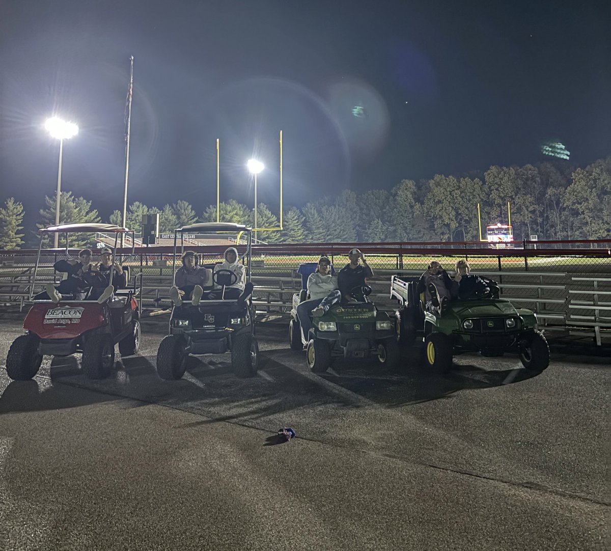 <a href="/EC_TrojansBSBL/">EC_TrojansBaseball</a> Stadium cleanup crew! Got the job done tonight! Thanks fellas and Izzy