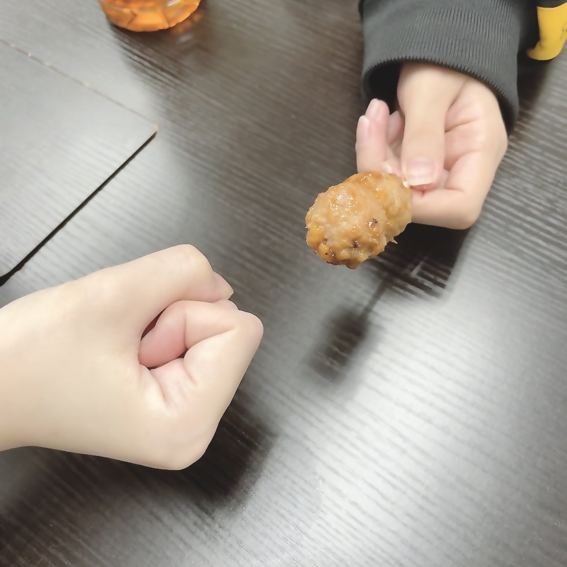 #コヤマカイ
このあとすぐっ！
るなちとほにゃにゃの手とつくねです- ̗̀⊂(ᴖ ̫ᴖ  )⊃ ̖́-