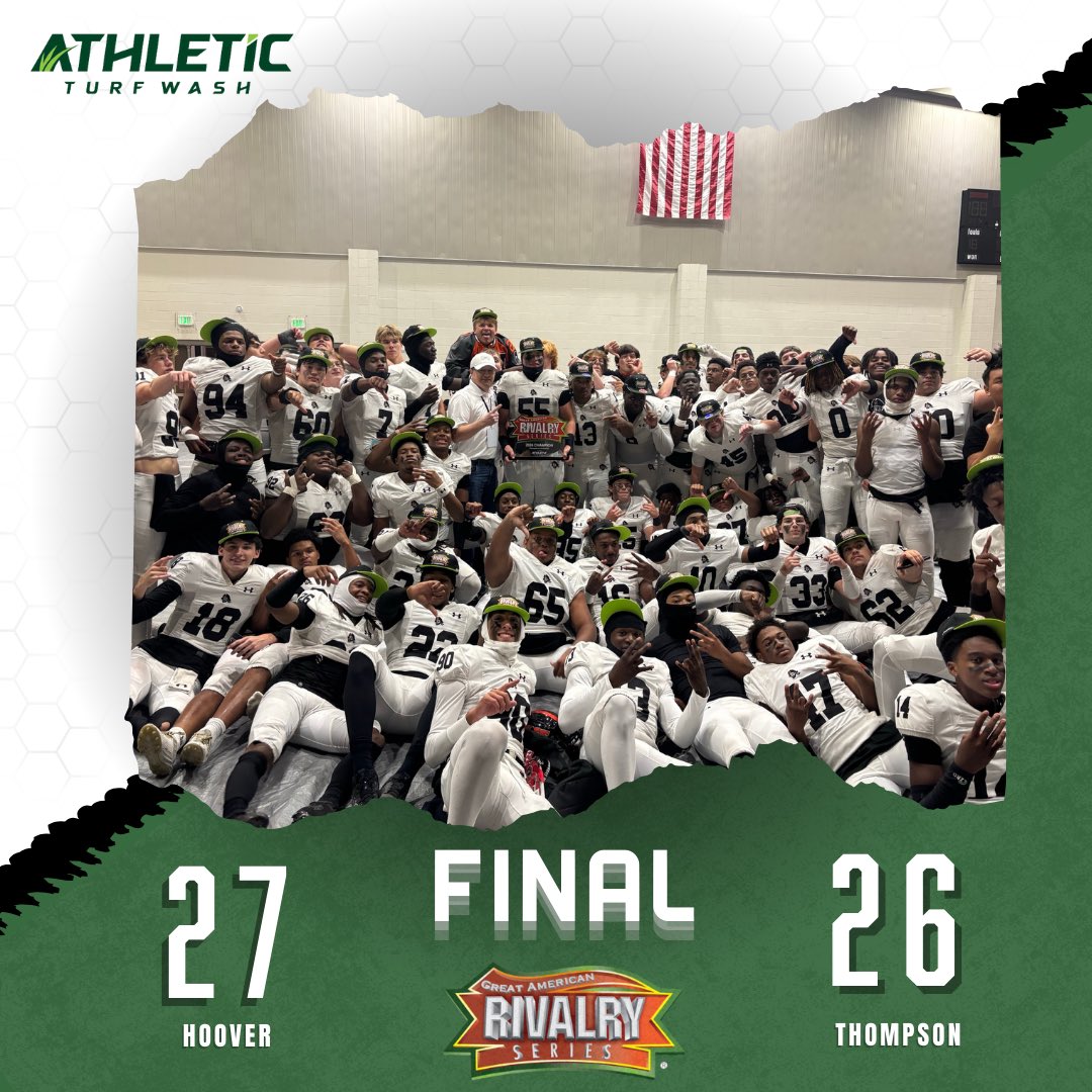 Hoover wins in a nail-biting, OT victory 27-26 ❗️🔥

What an amazing game from both sides for the rivalry matchup AND the regional championship🏈