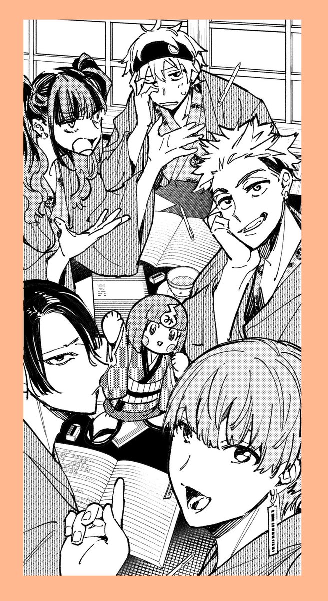 『#デッドアカウント』76話が無料公開されました!
何を載せてもネタバレになりそうなので、作中に出てくる一階乙組の勉強会の写真を。
現代式祓霊バトルアクション! 「デッドアカウント/【account 76】走馬灯スライドショー」#マガポケ https://t.co/FV9Y9PgXno 