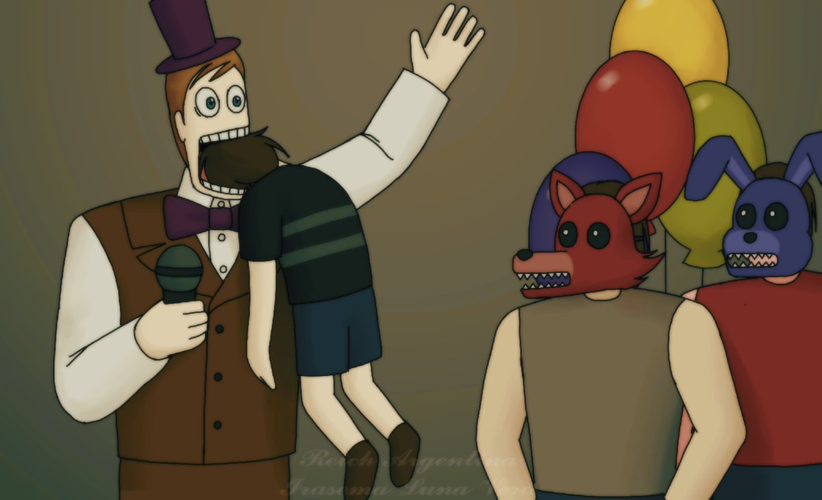 reichargentina's tweet photo. The bite of 83... XD
#FNAF #FNAF4 #FNAFhumans #FiveNightsAtFreddys #Thebiteof83 #Fredbear #EvanAfton #MichaelAfton https://t.co/M1eqgrjj5p