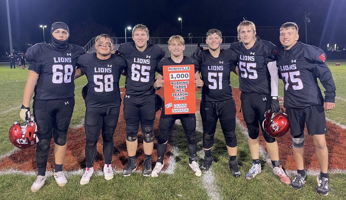 RCHS Athletics: The Rushville Lions beat Greensburg tonight 58-0 winning the EIAC Championship!