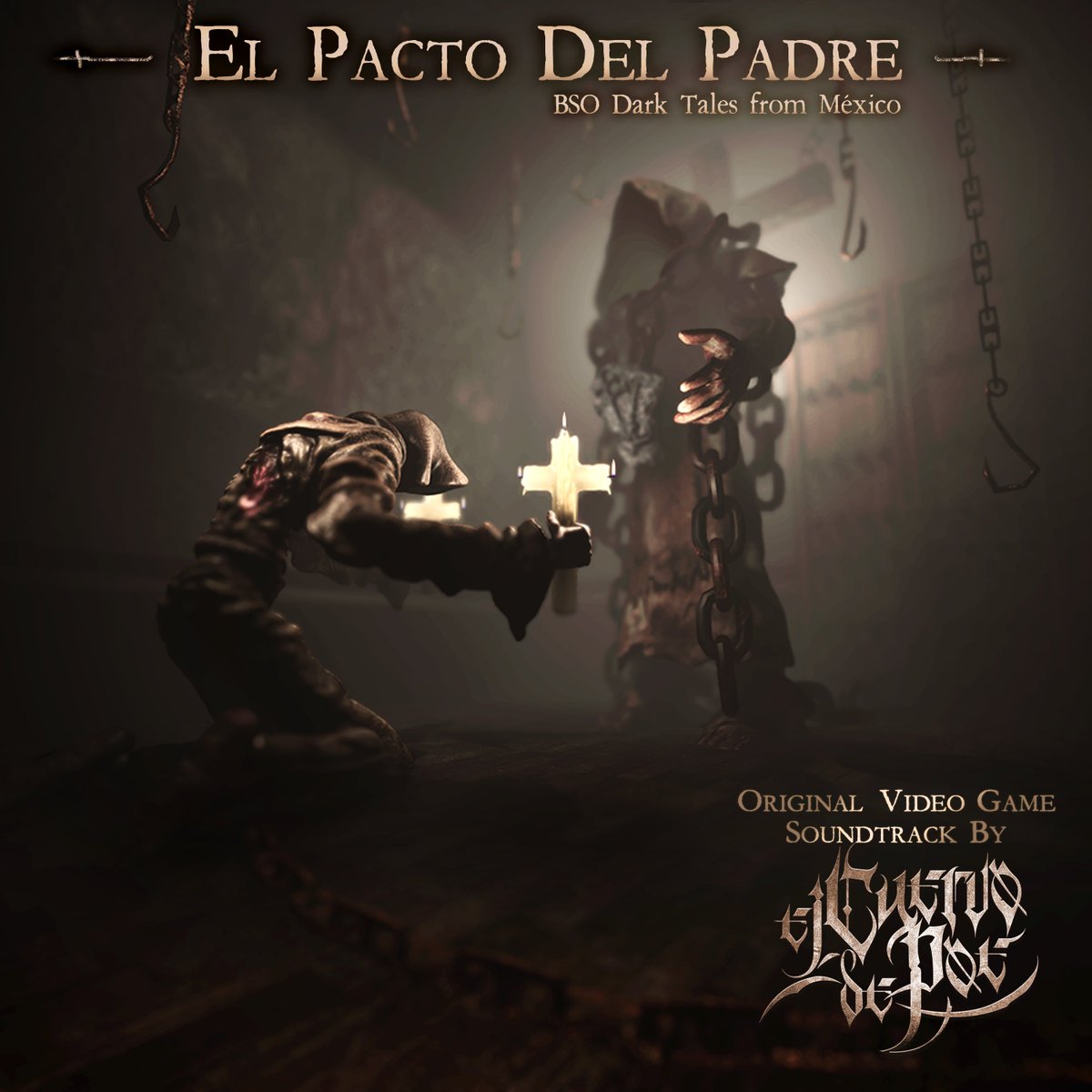 DarkTalesGame's tweet image. Un claustro cuya construcción no puede terminarse,
un padre encargado desesperado
y un pacto con el maligno que sale mal.
La nueva rola de @elcuervodepoe, del soundtrack de Dark Tales from México llega en noviembre.