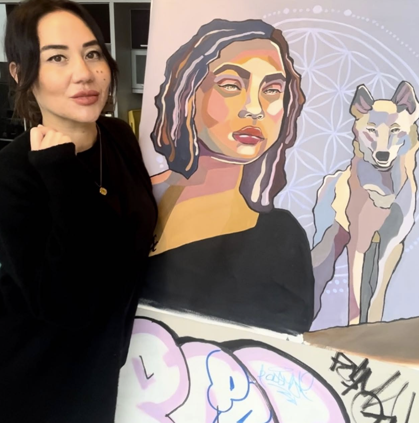 YearoftheWoman_'s tweet photo. Another Year of the Woman 1:1 completed, Year of the Dog. Which one of you is the lucky owner of this canvas? #YOTW #nftarti̇st #canvas 😍🔥🐶 https://t.co/QllPmlKLL9