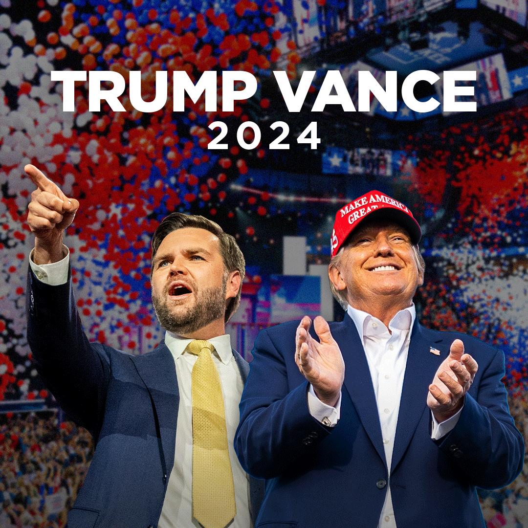 Republicans's tweet photo. TRUMP-VANCE 2024! https://t.co/AQyB01FBI8