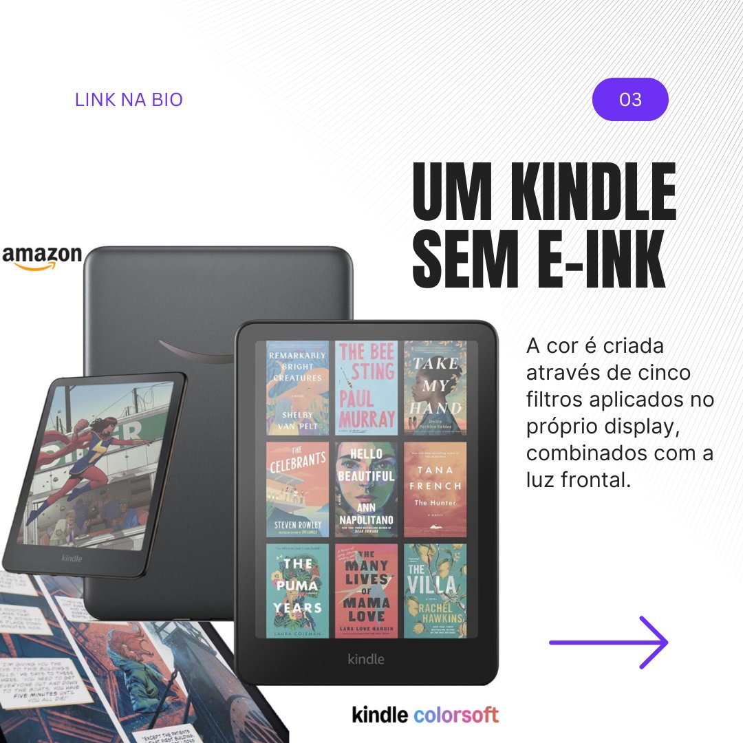 digitaldrops's tweet photo. O Kindle Colorsoft Signature Edition é o primeiro Kindle colorido já feito pela Amazon, pra alegria de quem ama quadrinhos e também as capas dos livros! Saiba tudo no DD! 📚 #kindlecolorsoft #kindlecolorsoftsignatureedition #amazon #amazonkindle https://t.co/0sCSawh7lk