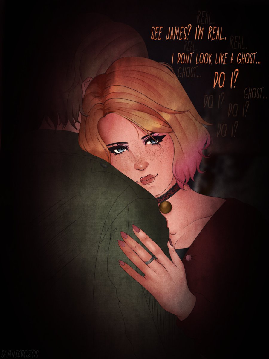 satanicbozo's tweet photo. saw this beautiful render by @es_nio_arts and wanted to draw it with og maria #silenthill  #SilentHill2Remake https://t.co/9SOrAgpQ9n
