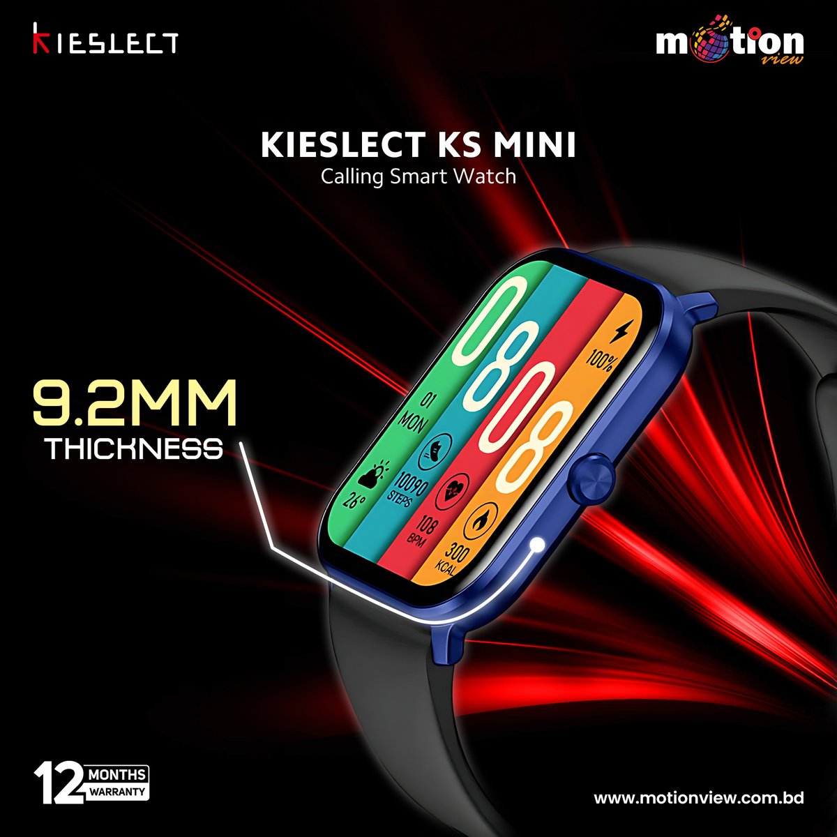 MotionViewBD's tweet image. If you absolutely love Slim Design Smart Watch, then we recommend Kieslect Ks Mini Smart Watch. This smart watch of only 9.2mm thickness looks attractive, as well as adjustable with any Outlook!
#motionview #kieslect #ksmini #smartwatch #watchlover