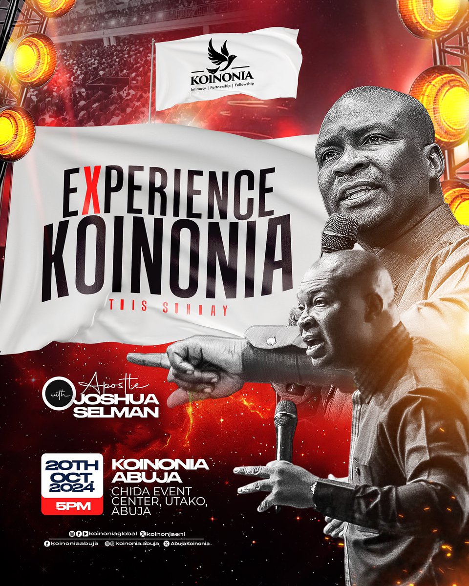 EXPERIENCE GOD’S PRESENCE AT KOINONIA THIS SUNDAY!

“For this cause also thank we God without ceasing, because, when ye received the word of God which ye heard of us, ye received it not as the word of men, but as it is in truth, the word of God, which effectually worketh also in