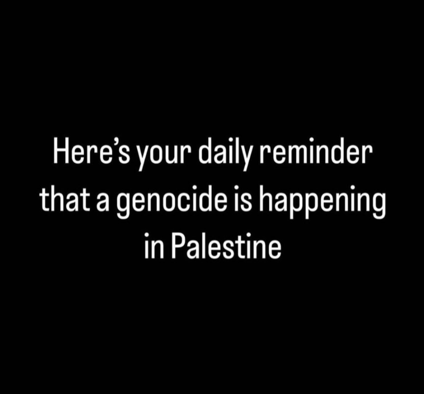 Kvikjok's tweet photo. It’s never pleasant to be reminded, in the middle of a morning scroll, that a genocide is unfolding before our eyes in Gaza, the West Bank, and Lebanon. The comfort of ignorance falters, and with it, our silence becomes complicity. https://t.co/CDBJglymSE