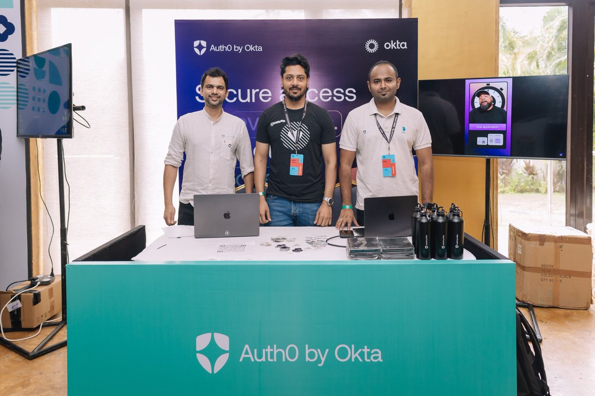 react_india's tweet photo. Big thanks to @auth0 for being a Silver Sponsor at #ReactIndia2024! 

Visit their sponsor booth to explore how they’re simplifying identity management and connect with their great team. 🔐 

Don’t miss it: https://t.co/YjANa0enBt https://t.co/9tQvatwqY0