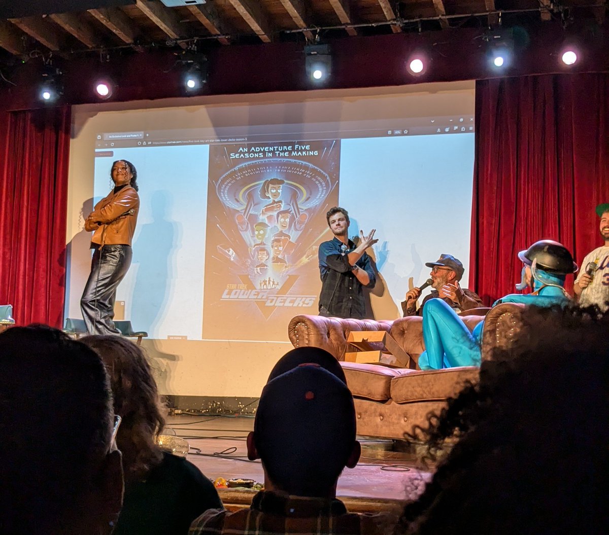 singlewalkrun's tweet image. Some great promo material for Lower Decks S5 during @GLucasTalkShow. 

And now I'd like to see @MikeMcMahanTM come on and talk to George