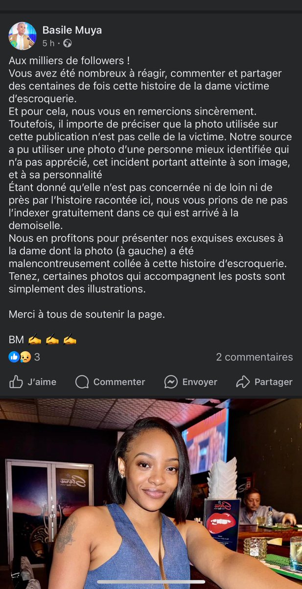 Raissabulela1's tweet photo. De la même façon que vous m’avez envoyé la capture de cette fausse information, je vous demande de faire pareil pour partager la bonne version. https://t.co/bKkiuYJEgg