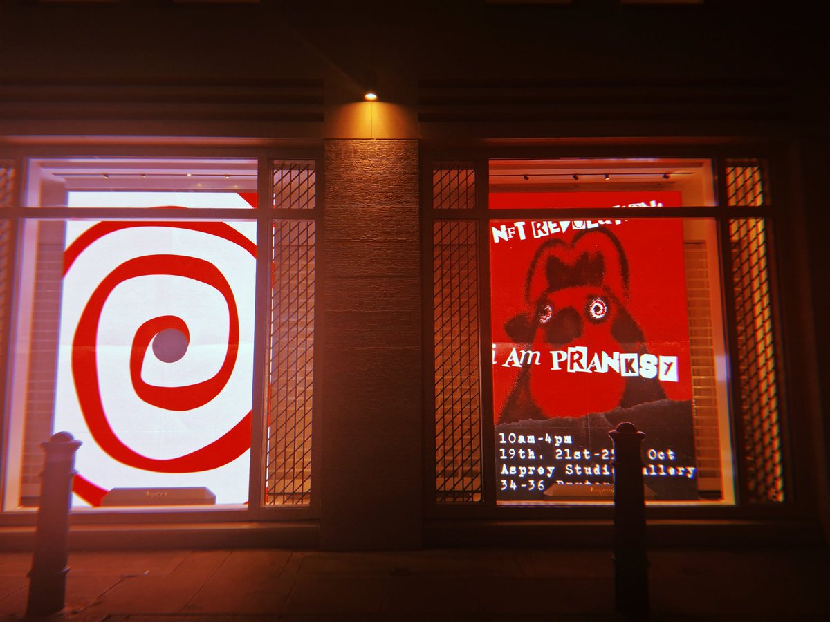 AbbeyAbstract's tweet image. NFT Revolution: I am Pranksy @pranksy &amp;amp; @AspreyStudio ❤️‍🔥
Saw a few of my favs, really nice to see the core artists who where at the forefront of nfts being showcased