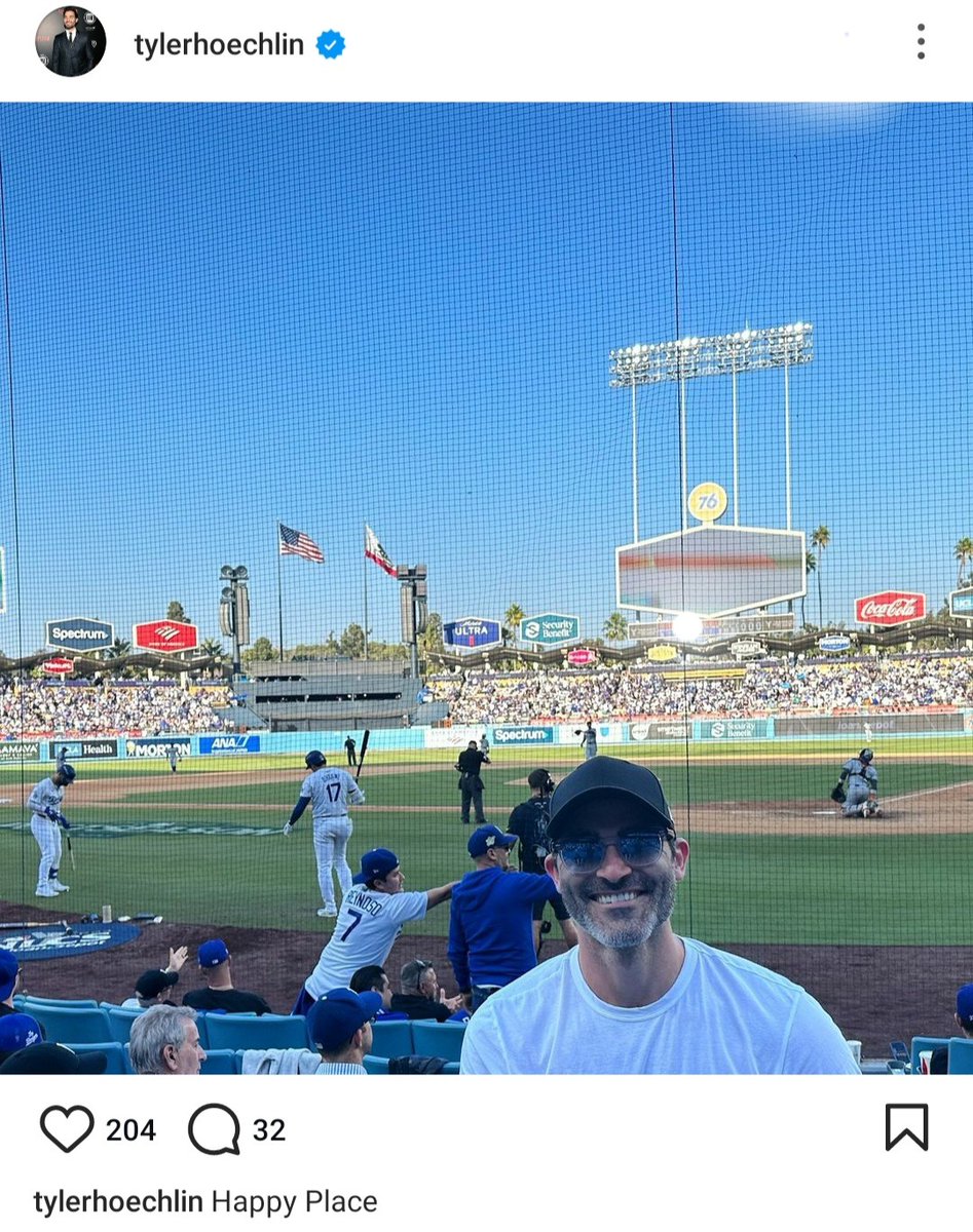 Tyler Hoechlin's happy place
