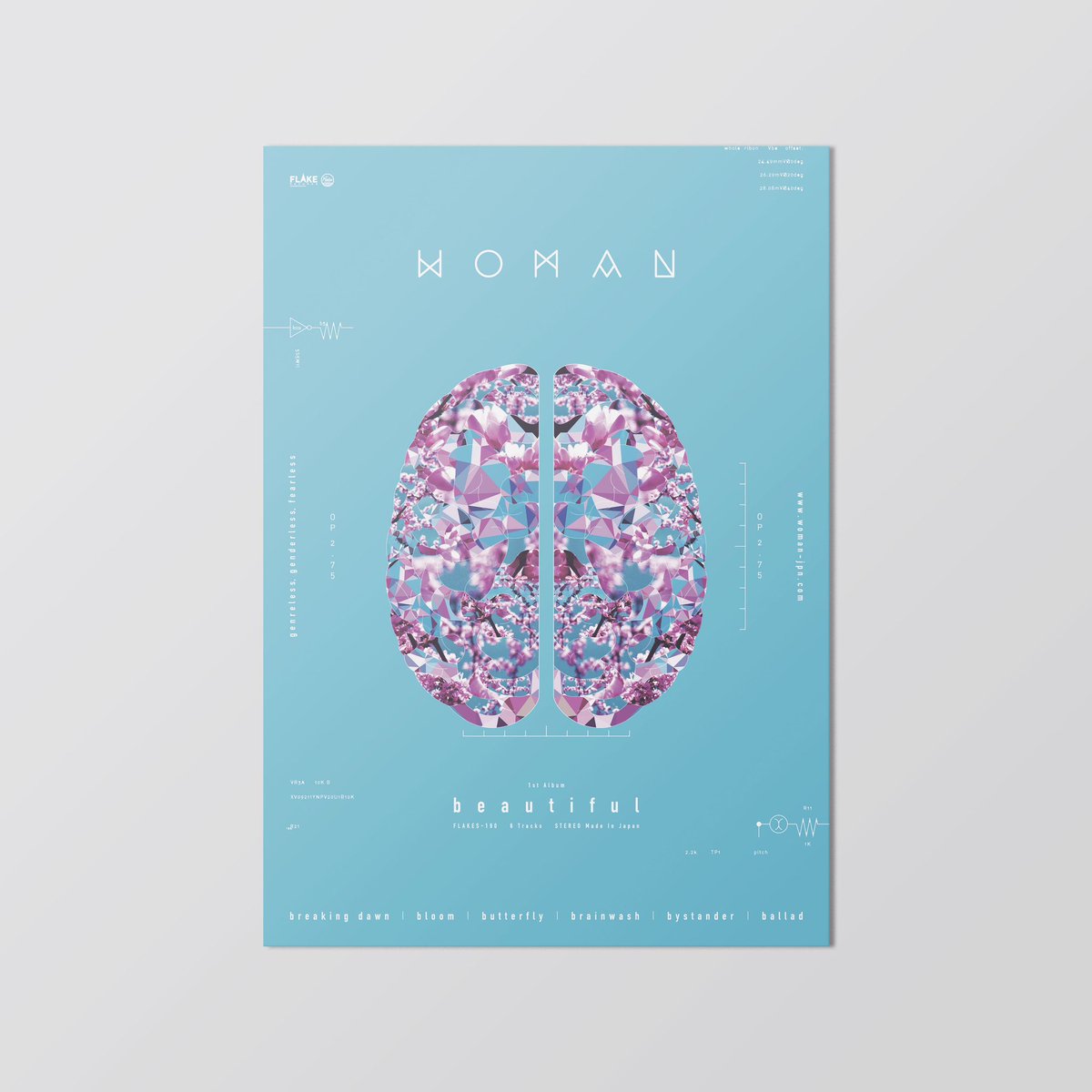 302RIN's tweet image. 【Works】
WOMAN “beautiful”
Artwork Design